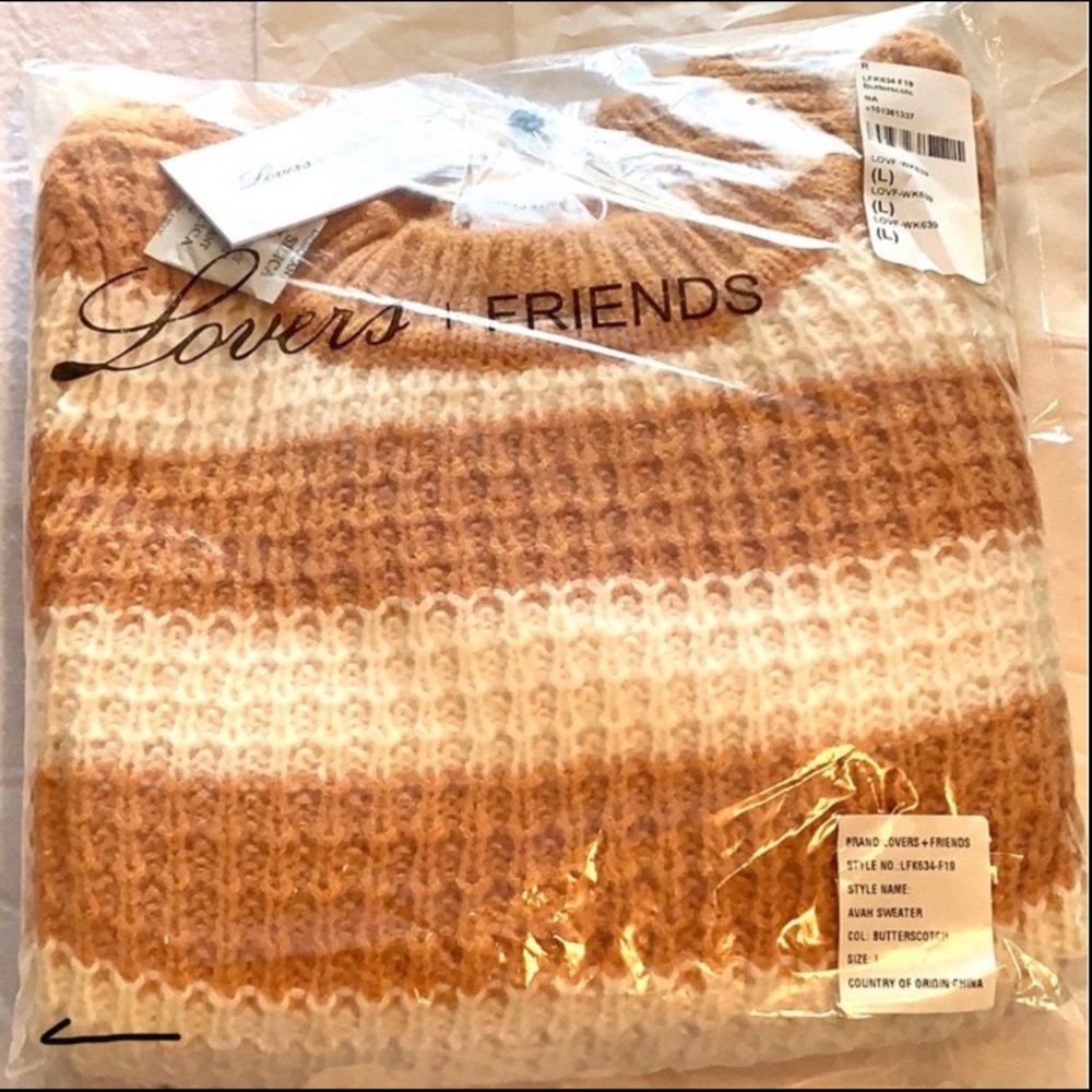 NWT Lovers+Friends Avah Sweater In Butterscotch. - Picture 8 of 11